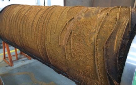 Heat Transfer Roll Before Refurbish Heat Transfer Roll Before Refurbish"